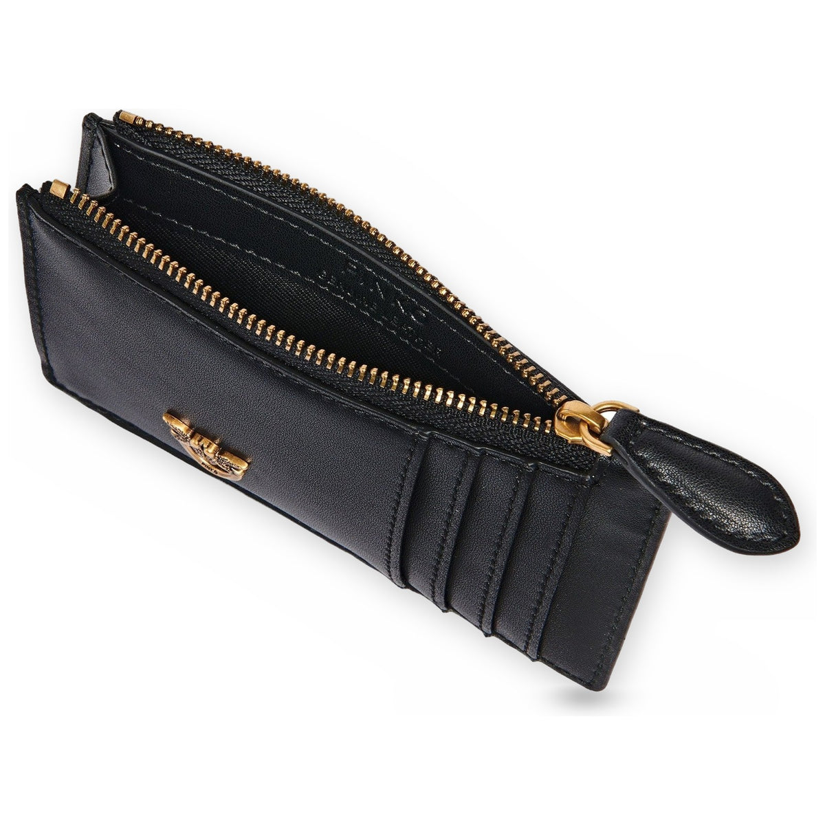 Portamonete Donna Pinko - Airone Cardholder Vitello Seta - Nero