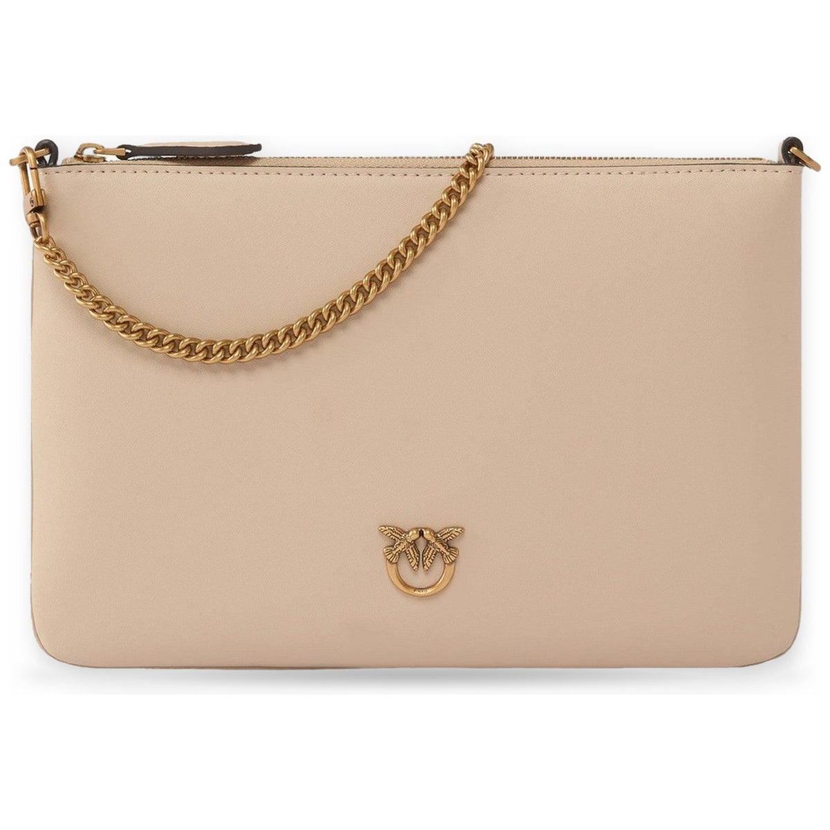 Pochette e Clutch Donna Pinko - Flat Classic Vitello Seta - Beige