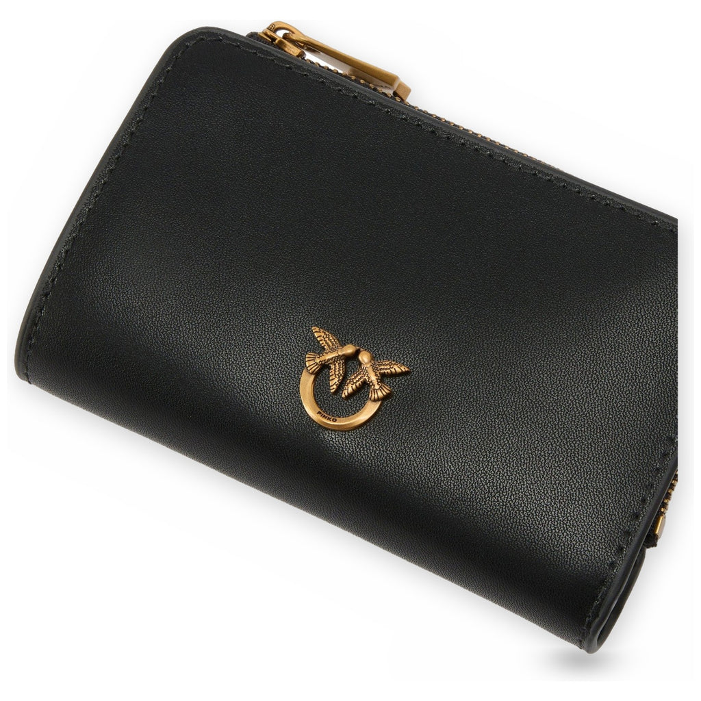Portafogli Donna Pinko - Mini Wallet Vitello Seta - Nero