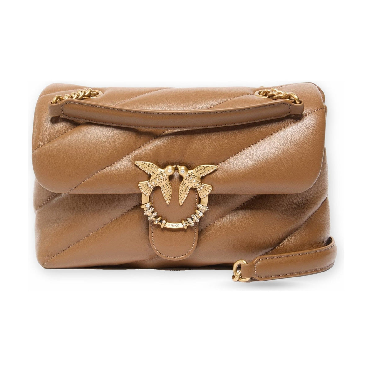 Borse a mano Donna Pinko - Puff Classic New Buckle Sheep - Marrone
