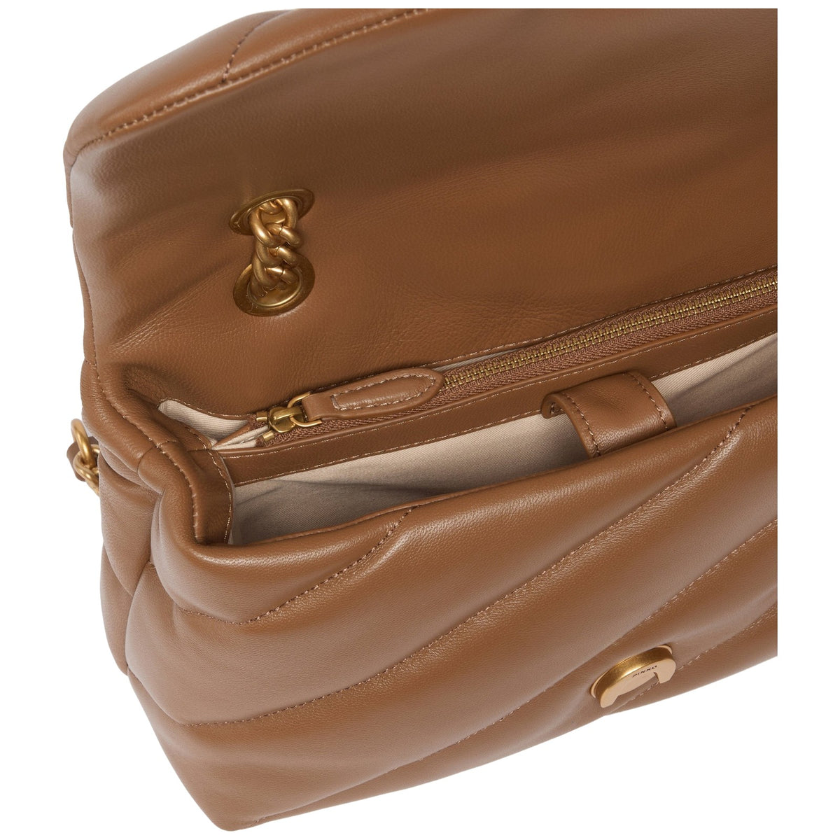 Borse a mano Donna Pinko - Puff Classic New Buckle Sheep - Marrone