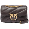 Borse a spalla Donna Pinko - Puff Mini New Buckle Sheep Nap - Marrone
