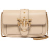 Borse a spalla Donna Pinko - Love Pocket New Buckle Vitello - Beige