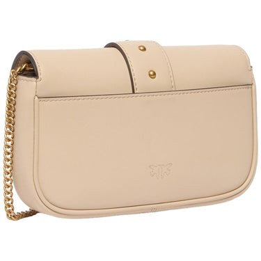 Borse a spalla Donna Pinko - Love Pocket New Buckle Vitello - Beige