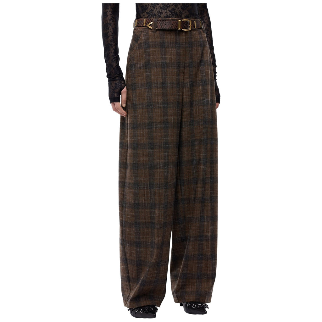 Pantaloni Donna Pinko - Balbino Pantalone Tinto Filo - Marrone