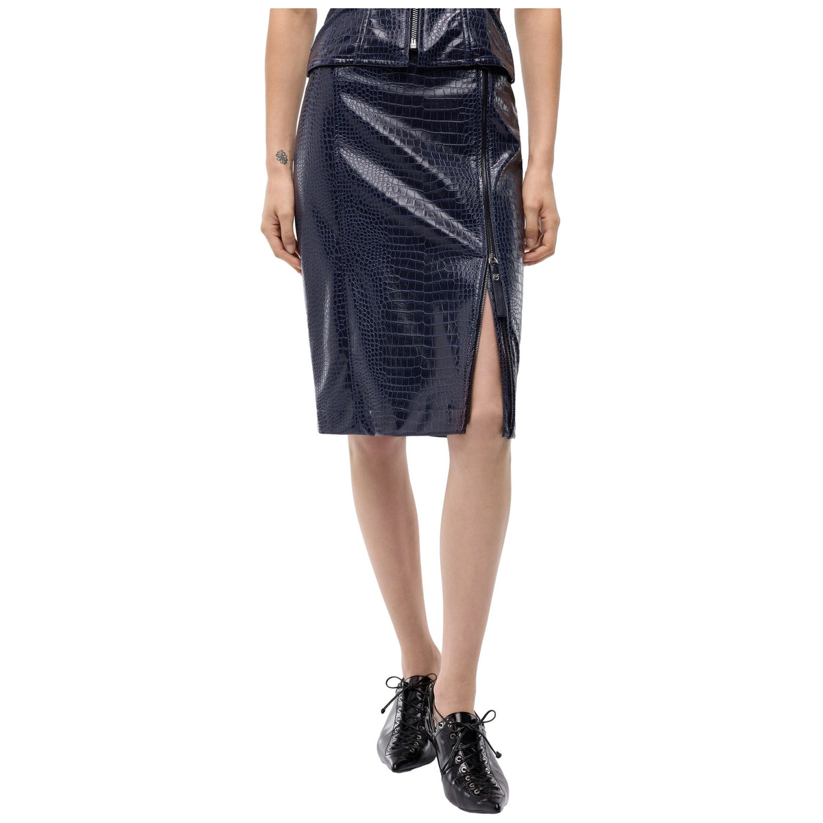 Gonne casual Donna Pinko - Brunello Gonna Effetto Cocco - Blu