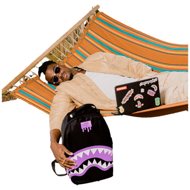 Zaini Casual Unisex Sprayground - Shark Central Light Purple Backpack - Lilla