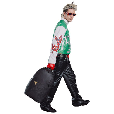 Zaini Casual Unisex Sprayground - Blacked Out Embossed Gold Tooth Backpack - Nero