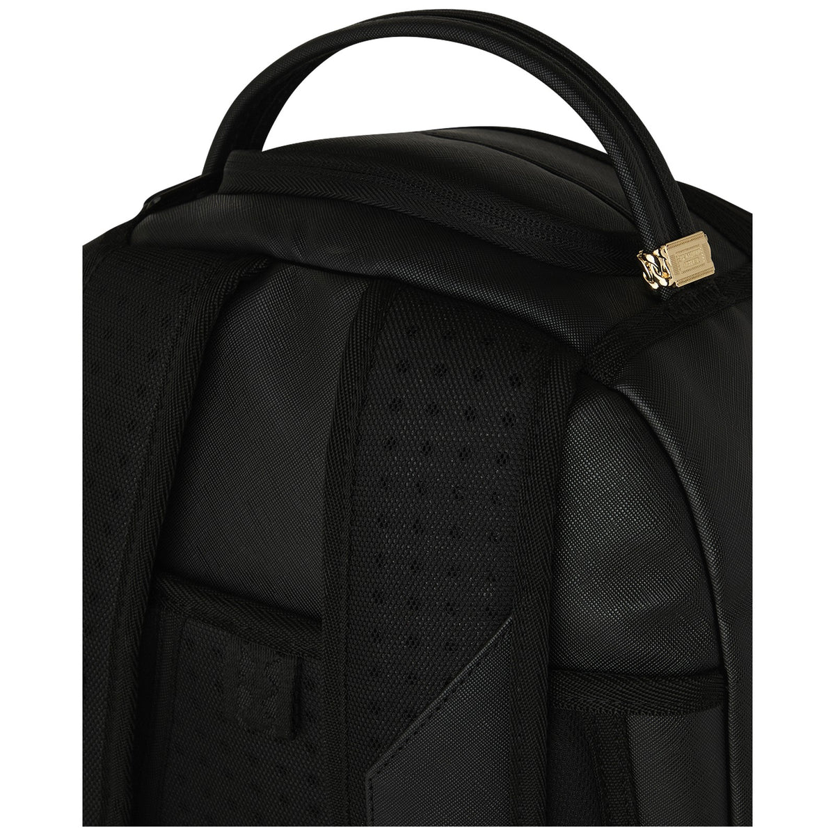 Zaini Casual Unisex Sprayground - Blacked Out Embossed Gold Tooth Backpack - Nero
