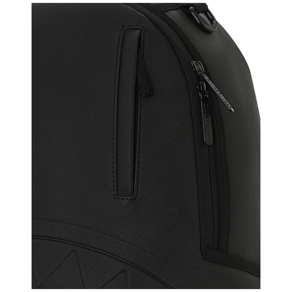 Zaini Casual Unisex Sprayground - Blacked Out Embossed Gold Tooth Backpack - Nero