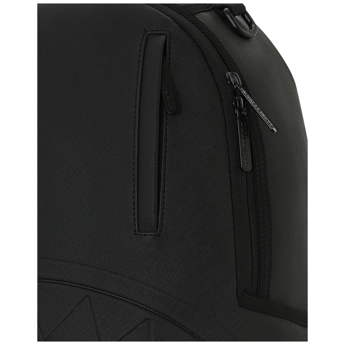 Zaini Casual Unisex Sprayground - Blacked Out Embossed Gold Tooth Backpack - Nero