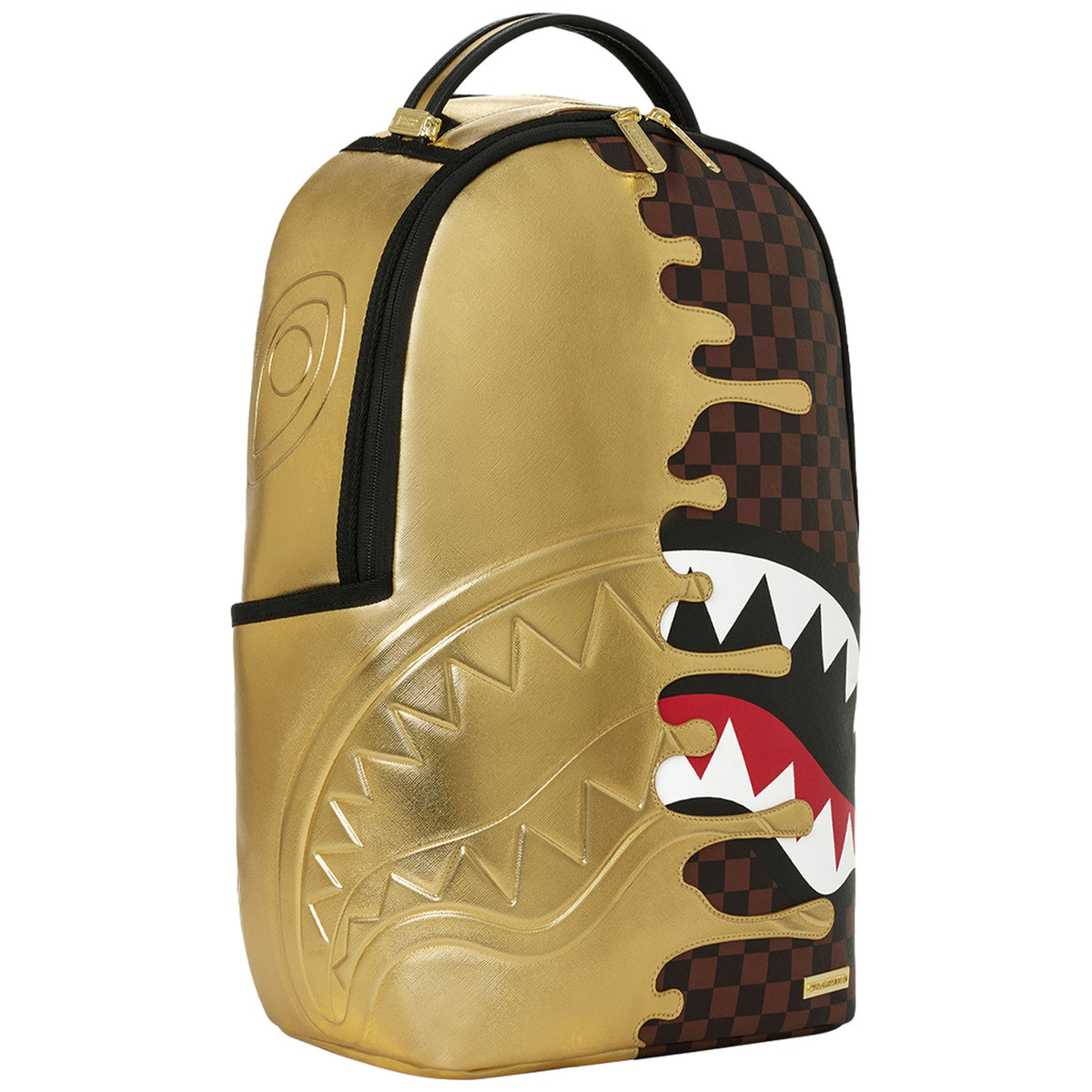Zaini Casual Unisex Sprayground - Sharks In Paris Gold Drip Backpack - Oro
