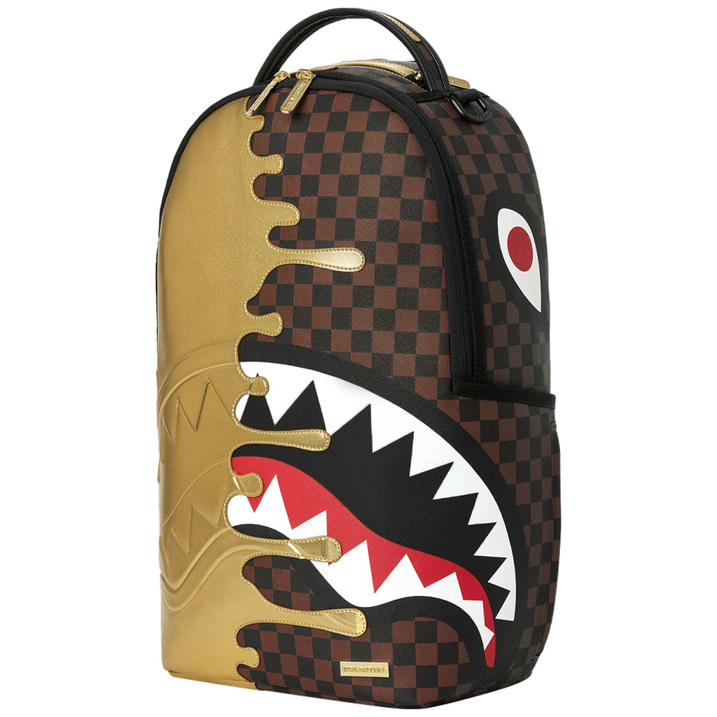 Zaini Casual Unisex Sprayground - Sharks In Paris Gold Drip Backpack - Oro