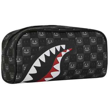Beauty Case Unisex Sprayground - Sharks In Paris Wtf Bubbly Black Check Pouch - Nero