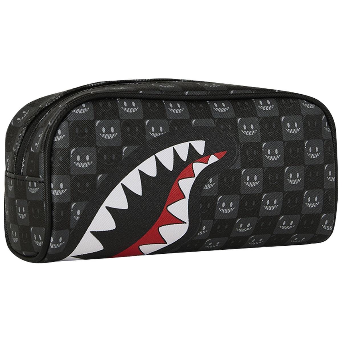 Beauty Case Unisex Sprayground - Sharks In Paris Wtf Bubbly Black Check Pouch - Nero
