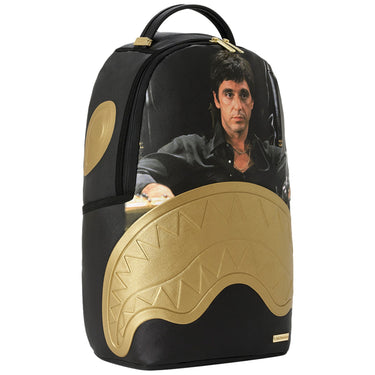 Zaini Casual Unisex Sprayground - Scarface Gold Embossed Backpack - Oro