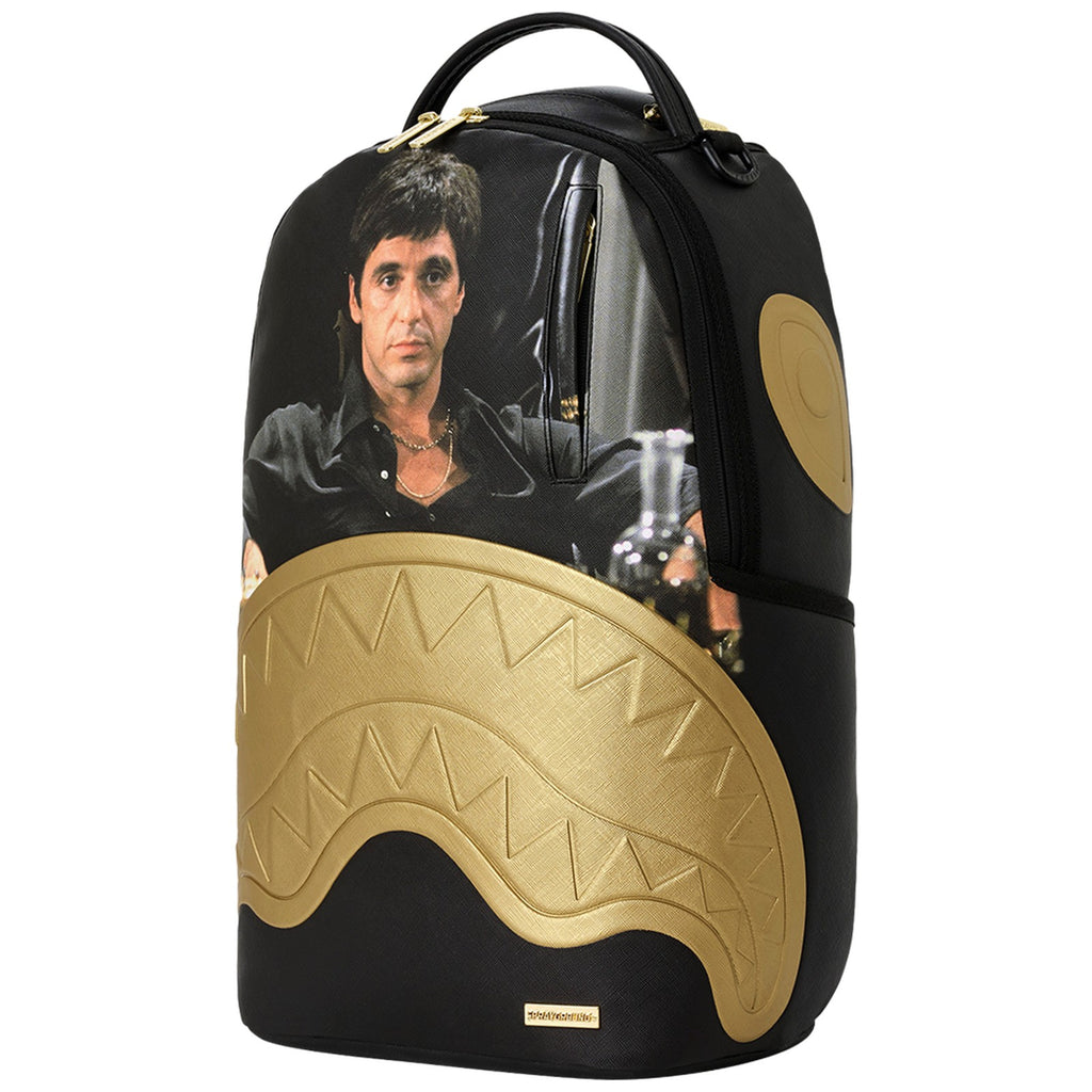 Zaini Casual Unisex Sprayground - Scarface Gold Embossed Backpack - Oro