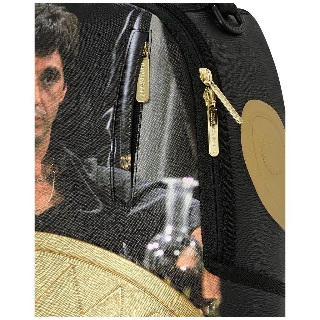 Zaini Casual Unisex Sprayground - Scarface Gold Embossed Backpack - Oro