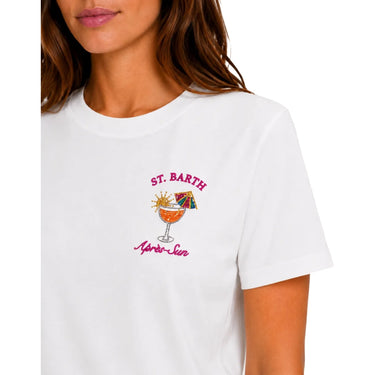 T-shirt Donna Mc2 Saint Barth - Cotton Crew Neck T-Shirt - Bianco