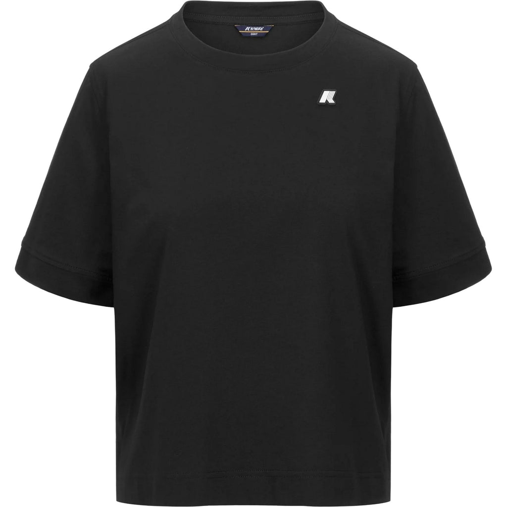 T-shirt Donna K-Way - Selune Jersey - Nero-Gianni Foti