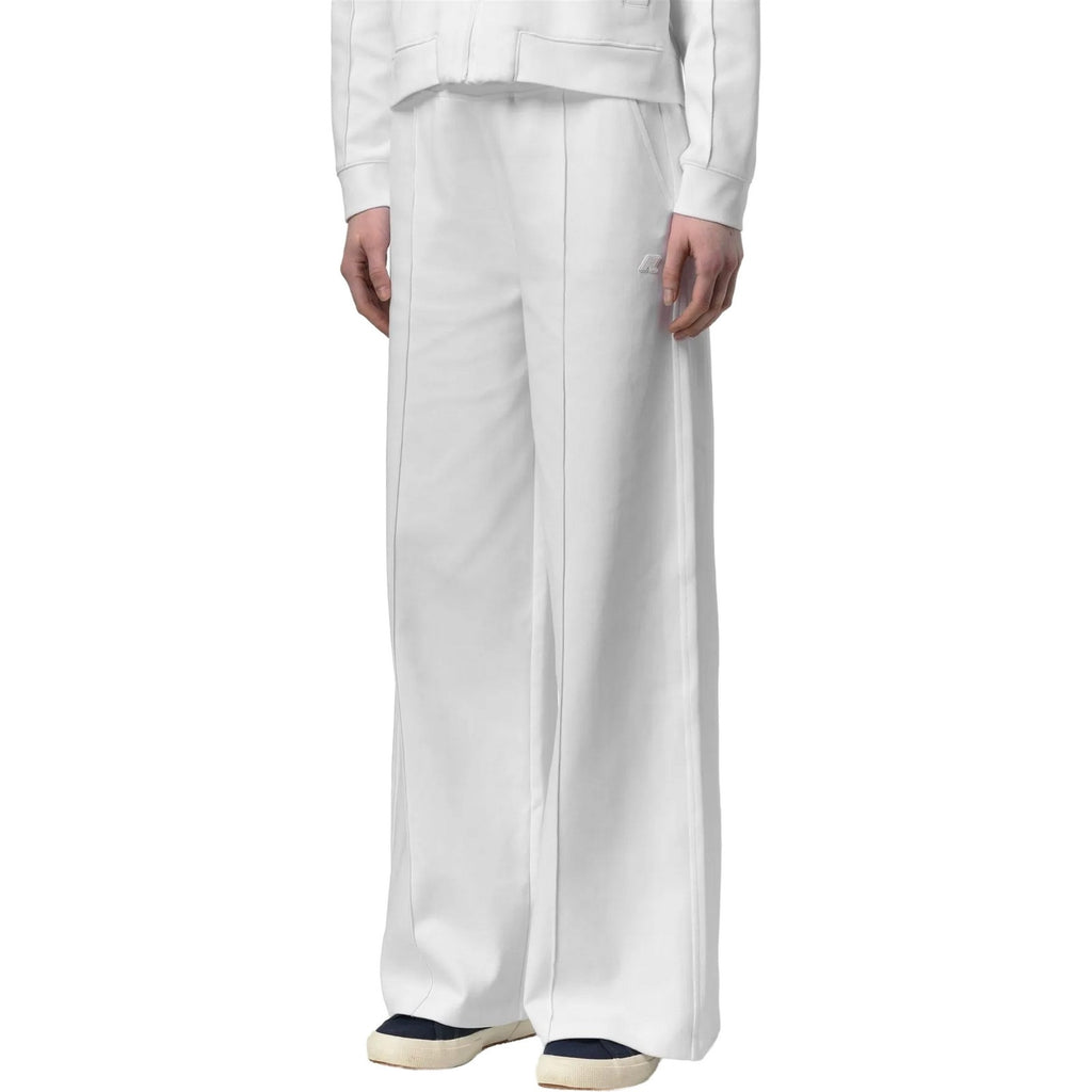 Pantaloni Donna K-Way - Loyre Interlock - Bianco-Gianni Foti