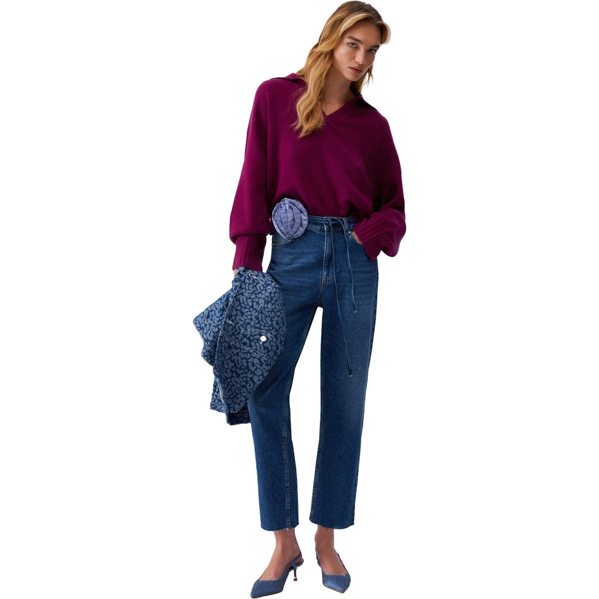 Pantaloni Donna Liu Jo - Pantalone denim - Blu-Gianni Foti
