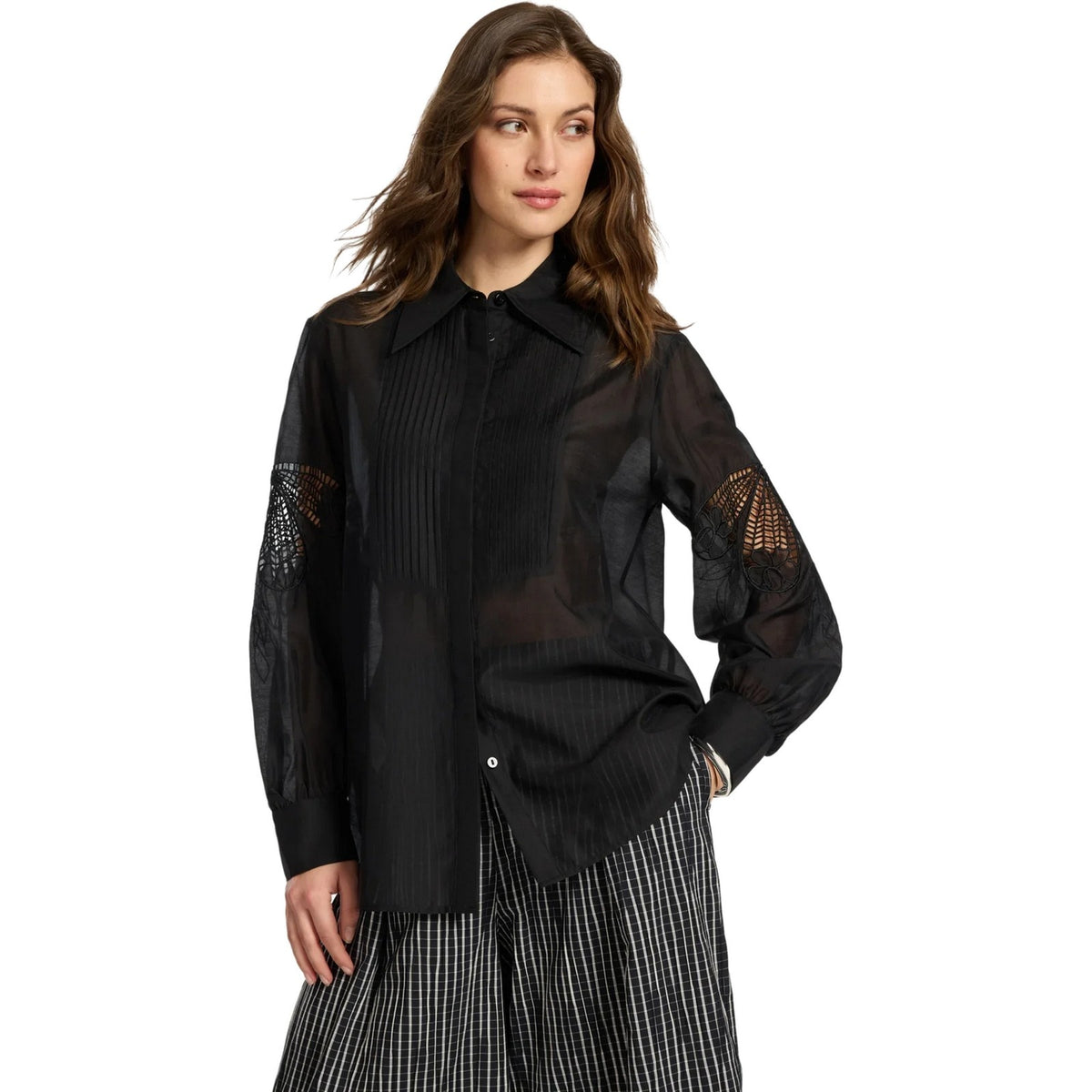 Bluse e camicie Donna Elena Miro' - Camicia - Nero-Gianni Foti