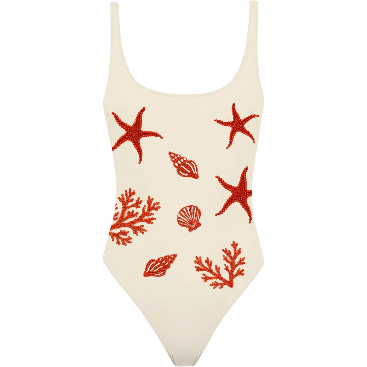 Costumi interi Donna Mc2 Saint Barth - Basic Tank One Piece - Panna