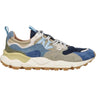 Sneaker Uomo Flower Mountain - Yamano 3 Man Suede/Nylon Navy-Blue-Kaki - Blu
