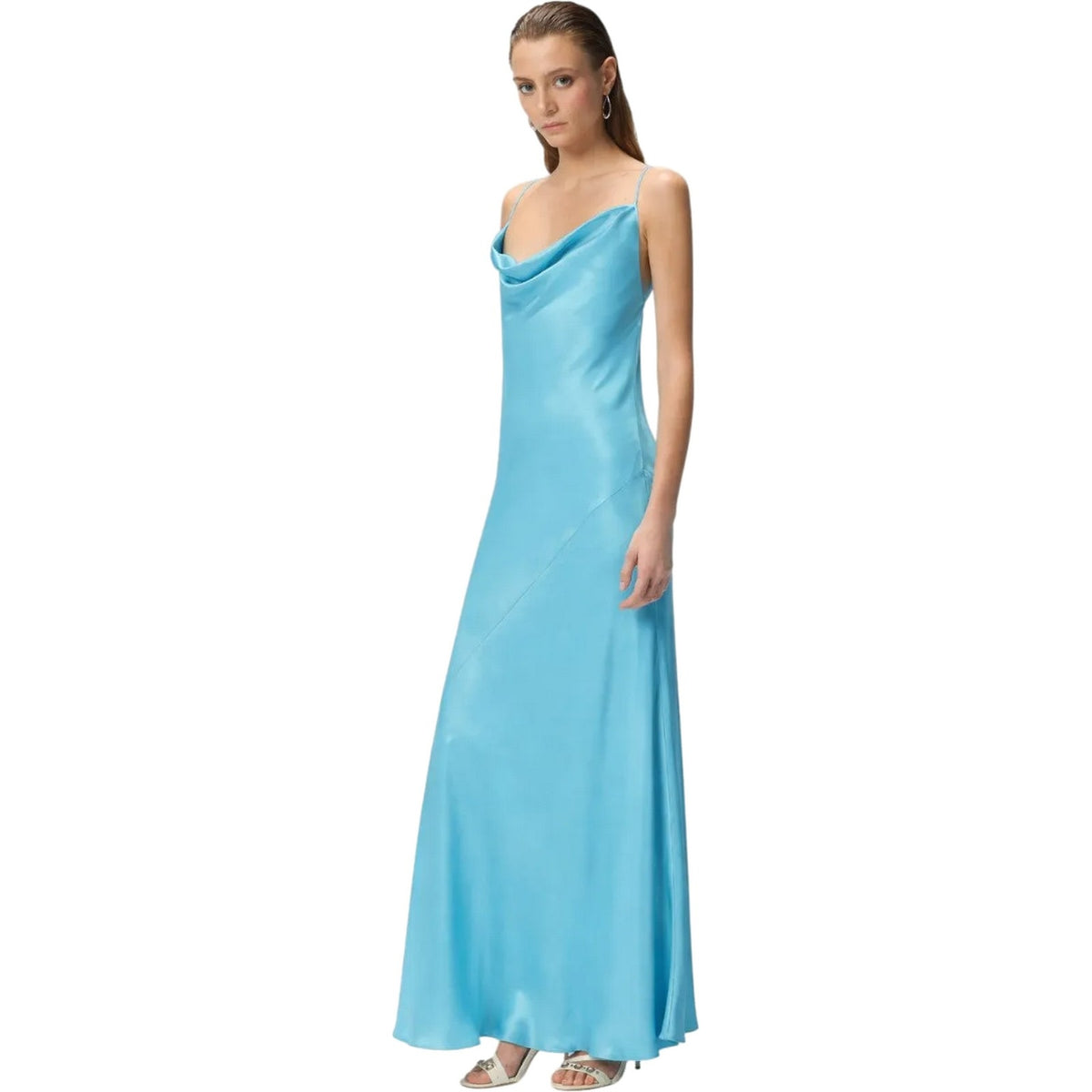 Vestiti da sera e cerimonia Donna Pinko - Farro Abito Satin - Verde