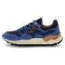 Sneaker Uomo Flower Mountain - Yamano 3 Man Suede/Nylon Navy-Blue-Brown - Blu