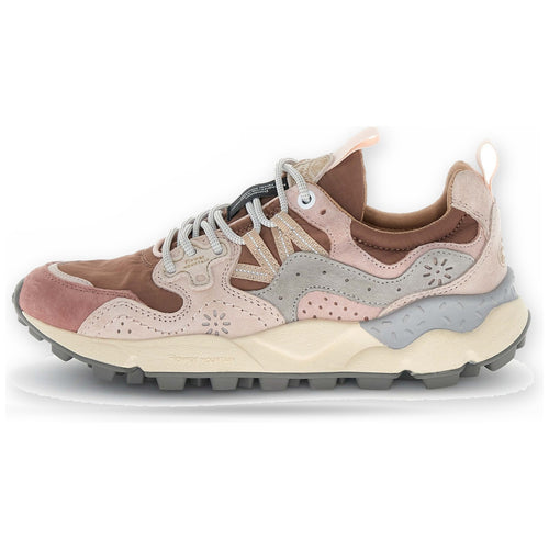 Sneaker Donna Flower Mountain - Yamano 3 Woman Suede/Nylon Rose-Light Pink-Purple - Rosa
