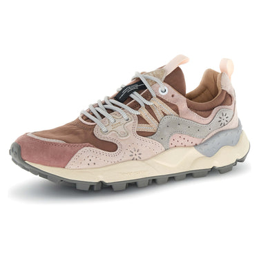 Sneaker Donna Flower Mountain - Yamano 3 Woman Suede/Nylon Rose-Light Pink-Purple - Rosa