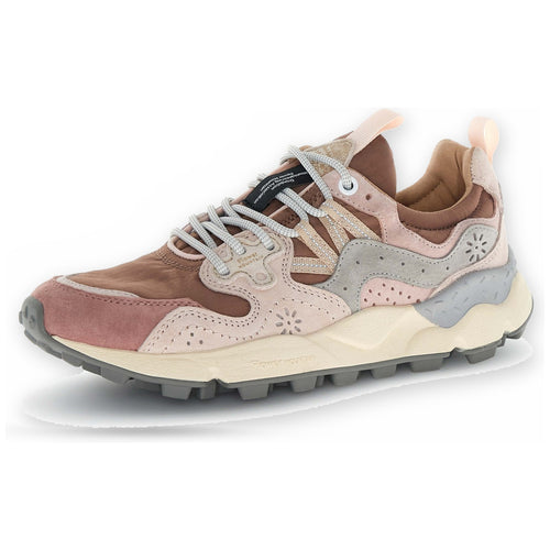 Sneaker Donna Flower Mountain - Yamano 3 Woman Suede/Nylon Rose-Light Pink-Purple - Rosa