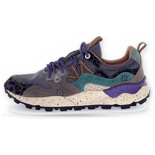 Sneaker Unisex Flower Mountain - Yamano 3 Uni Suede/Pony Hair/Nylon Dark Grey-Anthracite-Bottle - Antracite