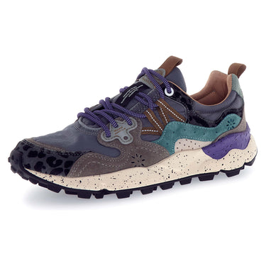 Sneaker Unisex Flower Mountain - Yamano 3 Uni Suede/Pony Hair/Nylon Dark Grey-Anthracite-Bottle - Antracite