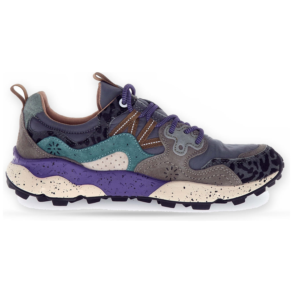 Sneaker Unisex Flower Mountain - Yamano 3 Uni Suede/Pony Hair/Nylon Dark Grey-Anthracite-Bottle - Antracite