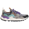 Sneaker Unisex Flower Mountain - Yamano 3 Uni Suede/Pony Hair/Nylon Dark Grey-Anthracite-Bottle - Grigio