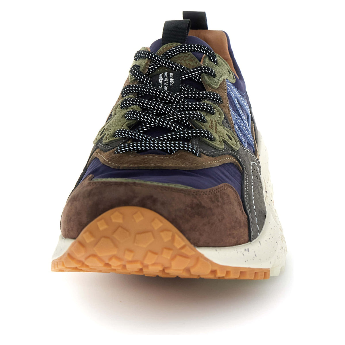 Sneaker Uomo Flower Mountain - Solin Man Suede/Nylon Brown-Black-Dark Grey - Marrone