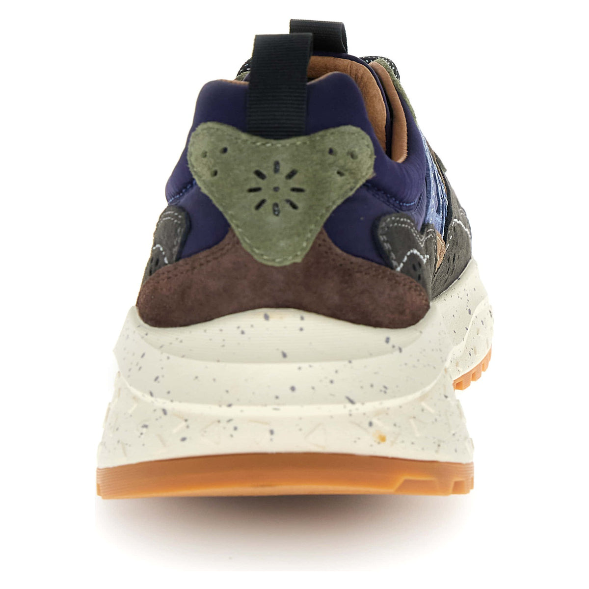 Sneaker Uomo Flower Mountain - Solin Man Suede/Nylon Brown-Black-Dark Grey - Marrone