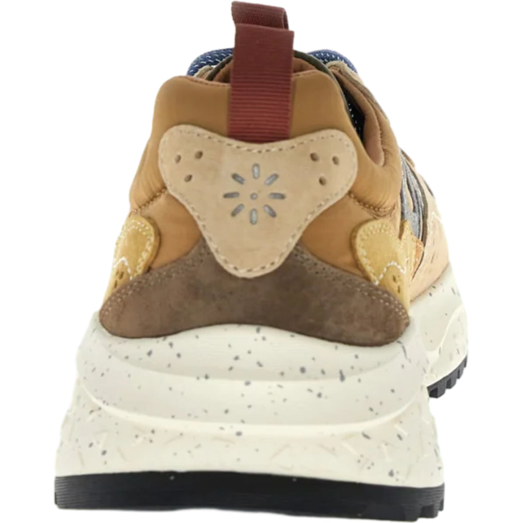 Sneaker Uomo Flower Mountain - Solin Man Suede/Nylon Brown-Cognac-Beige - Marrone