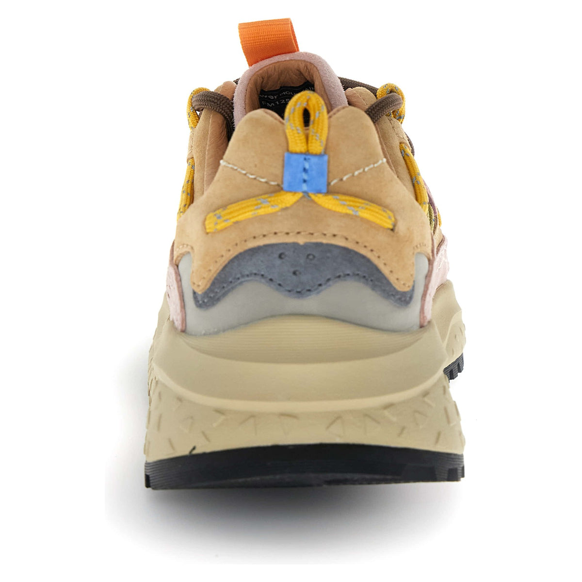 Sneaker Donna Flower Mountain - Yamabushi Woman Suede/Nylon Cognac-Taupe-Pink - Cuoio