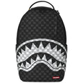 Zaini Casual Unisex Sprayground - Black And White Drip Check Shark Backpack - Nero