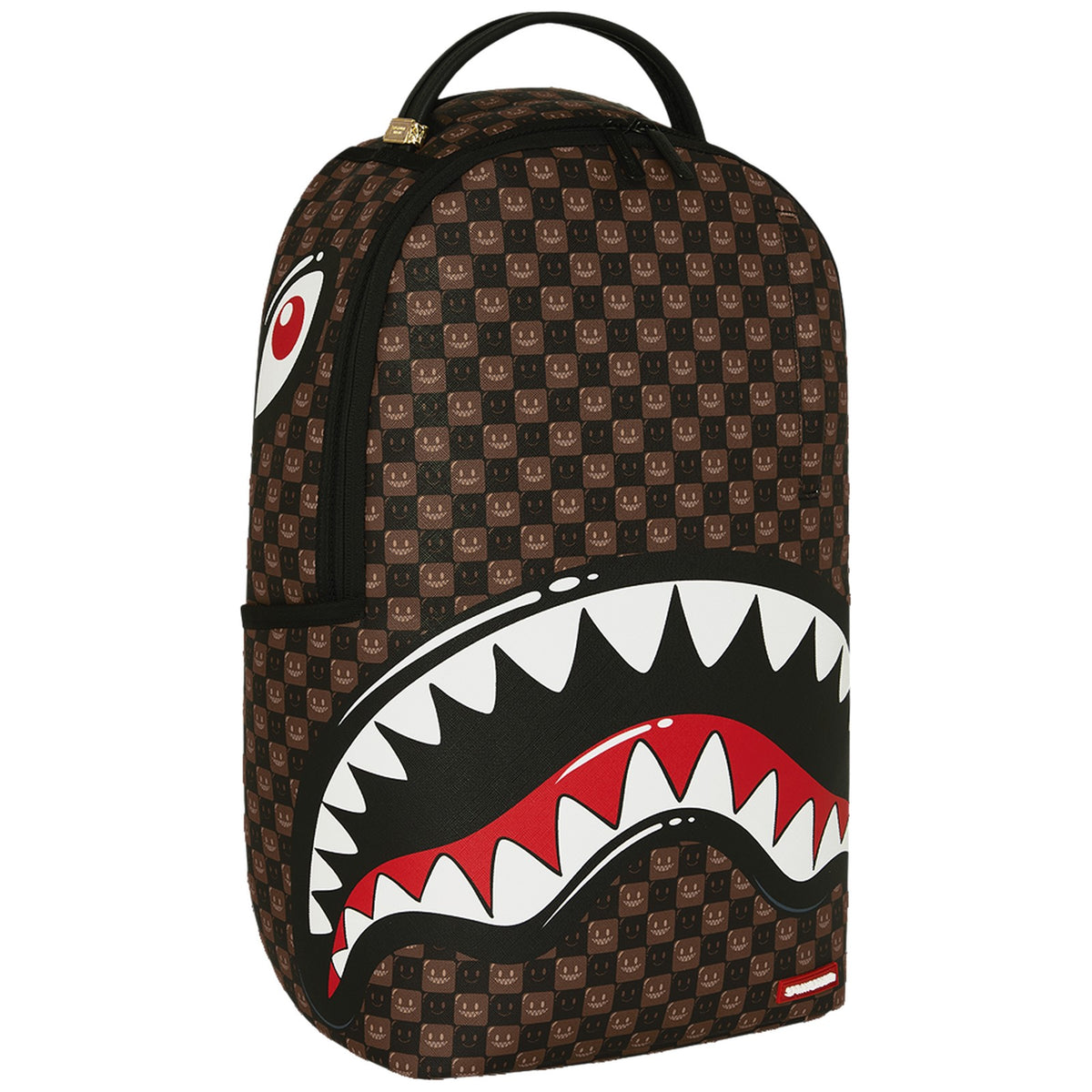 Zaini Casual Unisex Sprayground - Sharks In Paris Wtf Bubble Brown Check Backpack - Marrone
