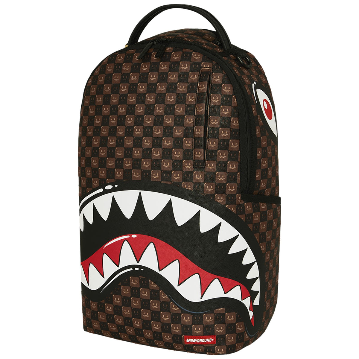Zaini Casual Unisex Sprayground - Sharks In Paris Wtf Bubble Brown Check Backpack - Marrone