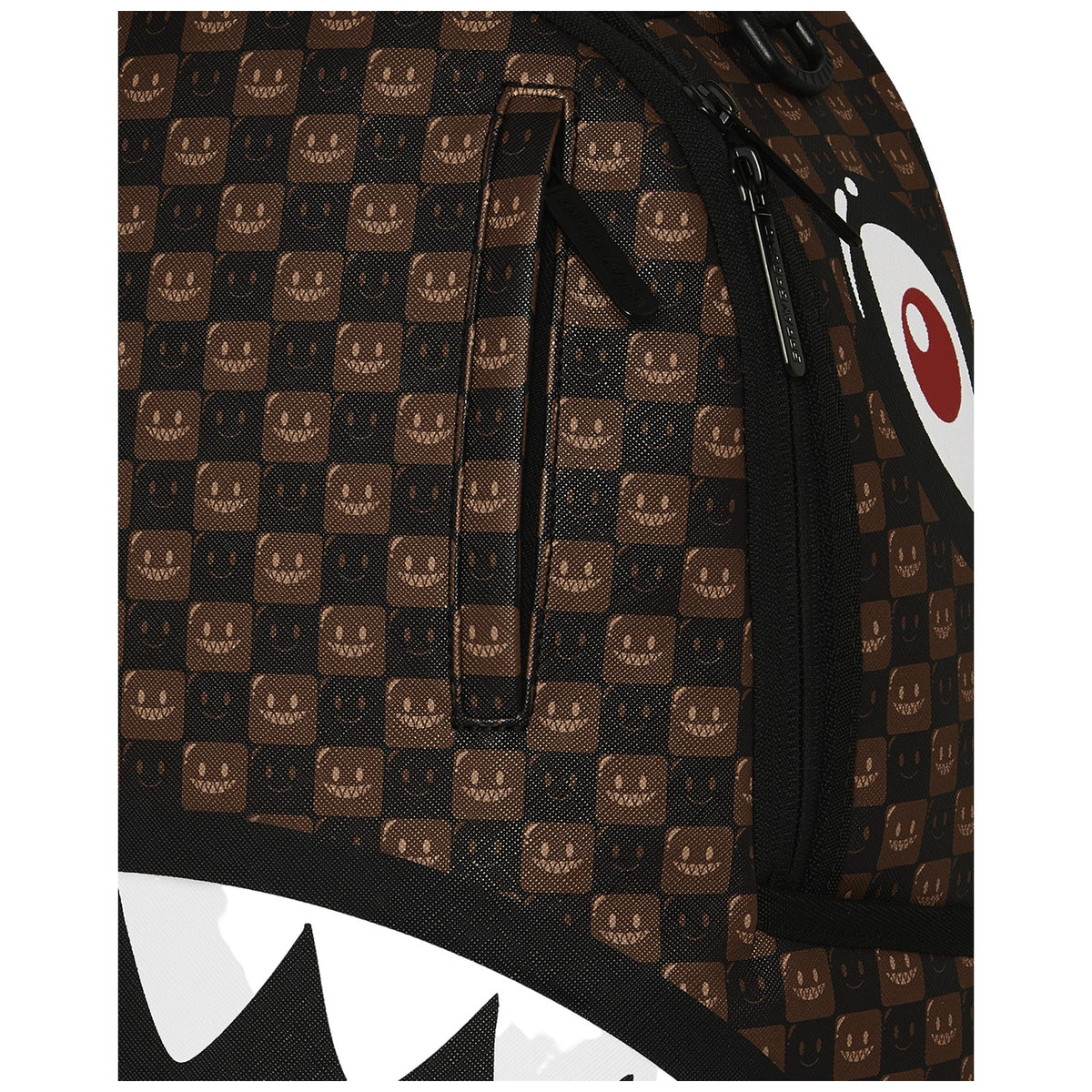 Zaini Casual Unisex Sprayground - Sharks In Paris Wtf Bubble Brown Check Backpack - Marrone