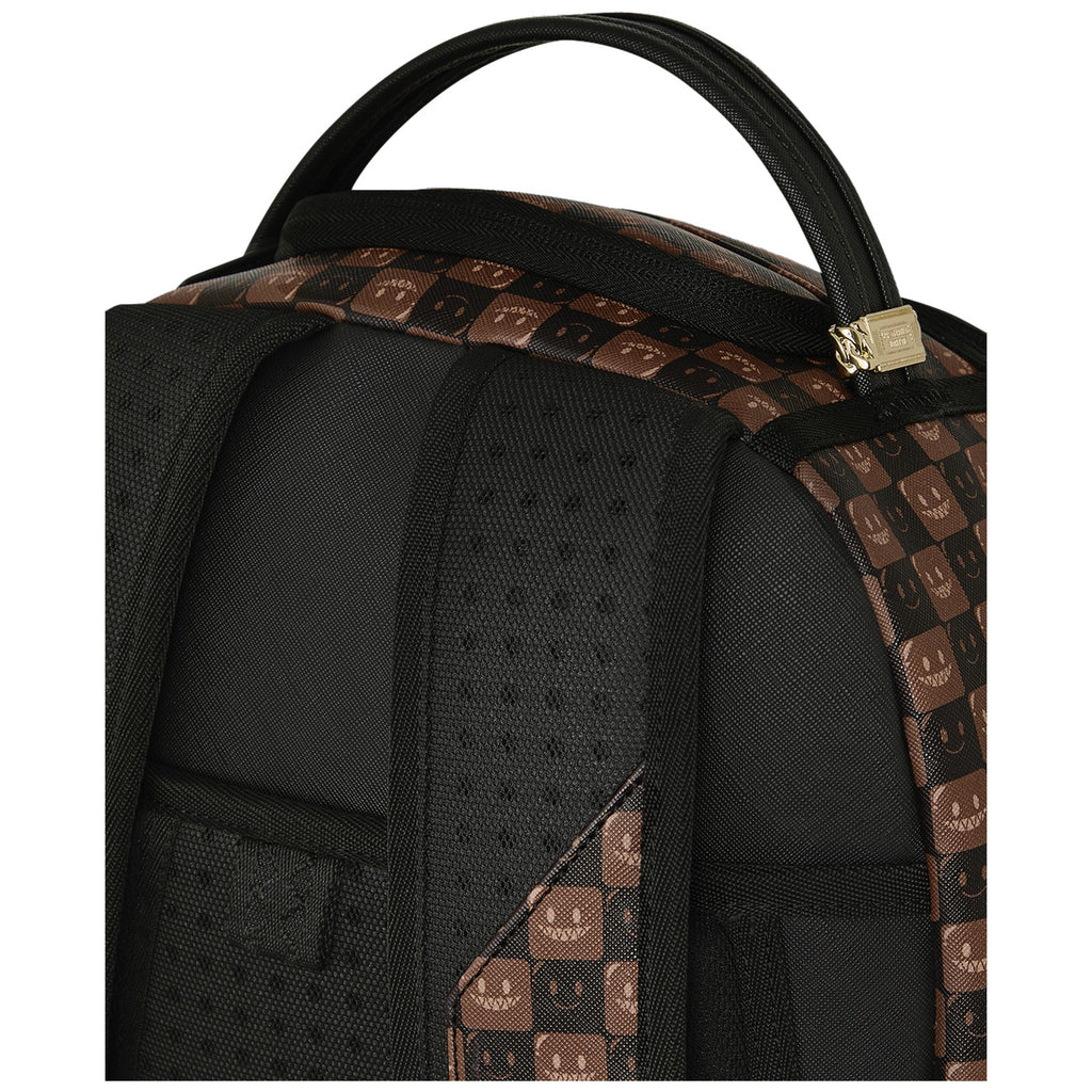 Zaini Casual Unisex Sprayground - Sharks In Paris Wtf Bubble Brown Check Backpack - Marrone