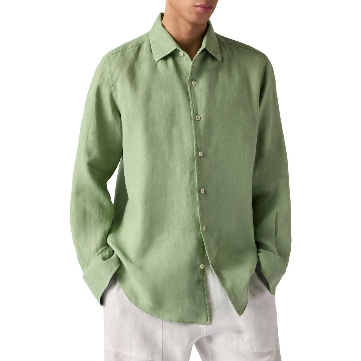 Camicie casual Uomo Mc2 Saint Barth - Shirt With Internal Facings - Verde