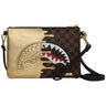 Tote da viaggio Unisex Sprayground - Sharks In Paris Gold Drip Crossover Clutch - Oro