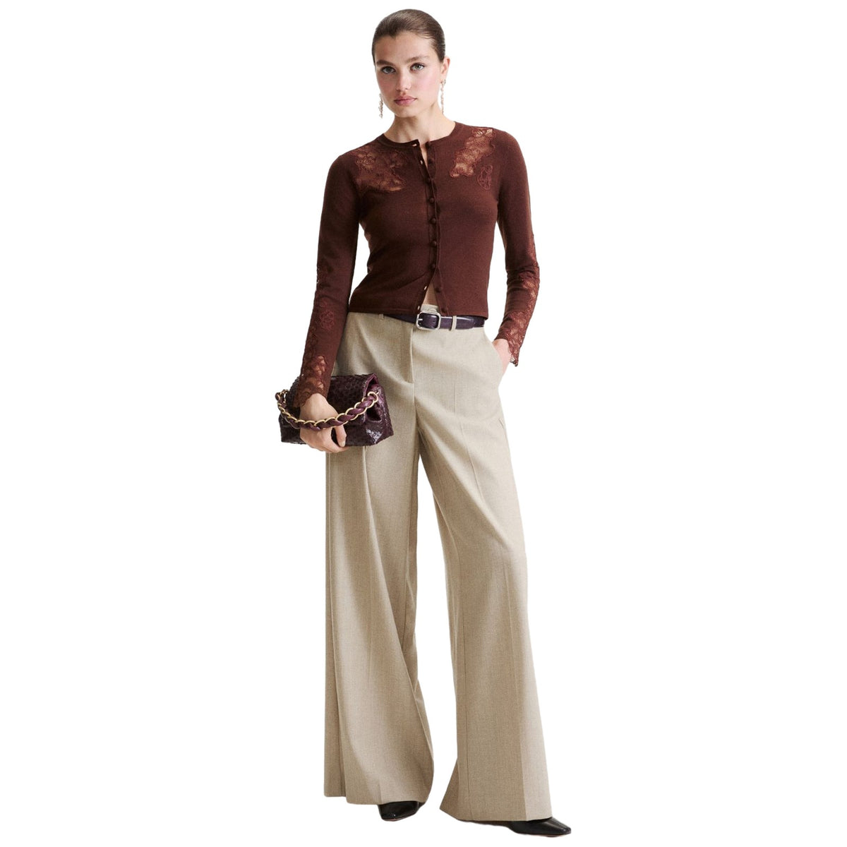 Cardigan Donna Marella - MLLCARIOCA - Marrone